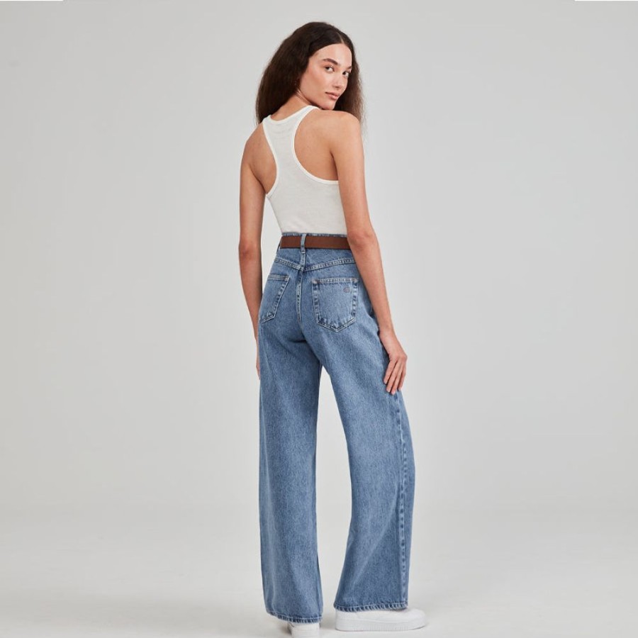 Feminino Yes I am Jeans Pantalona | Calca Pantalona Liz - Azul Vintage