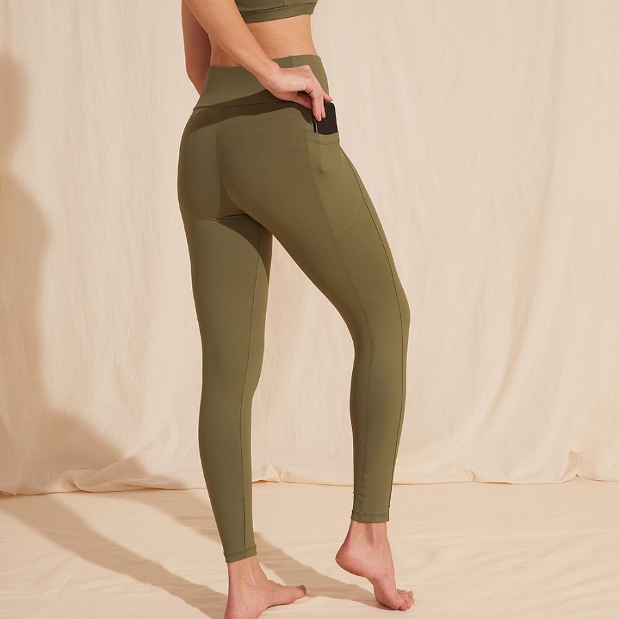 Feminino Yogini Legging | Legging Com Bolso Power Tech - Verde