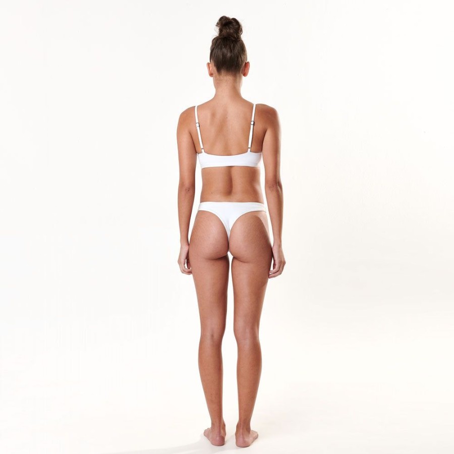 Feminino Basickini Biquinis | Calcinha De Biquini Faixa Branco - Branco