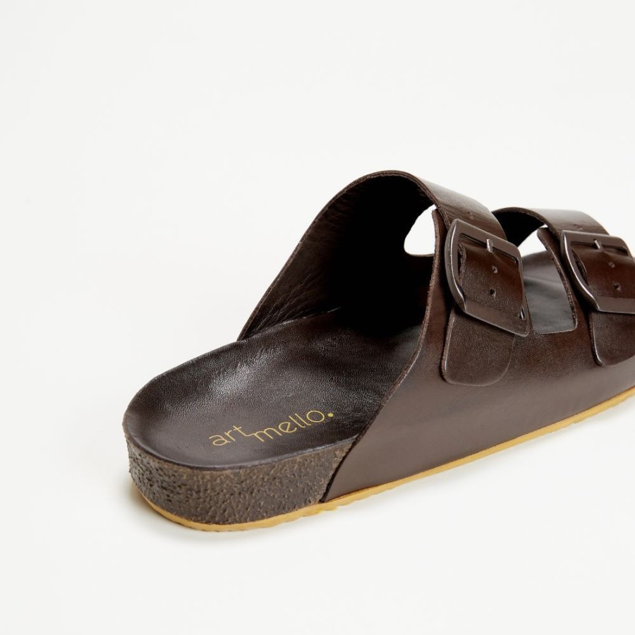 Feminino Artmello Sandalias | Balta - Chocolate