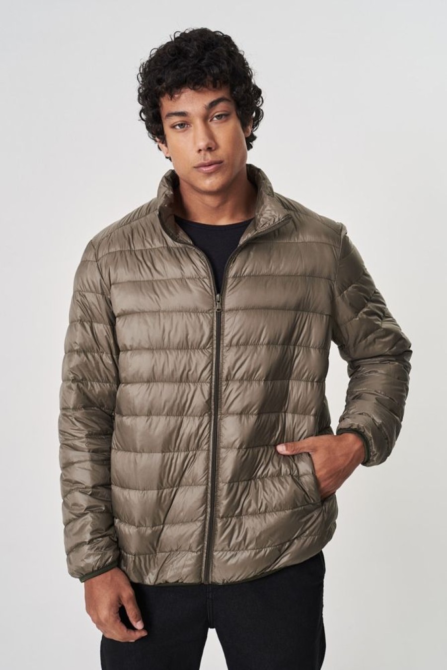 Masculino Kour Jaquetas | Jaqueta Puffer Ultralight - Verde