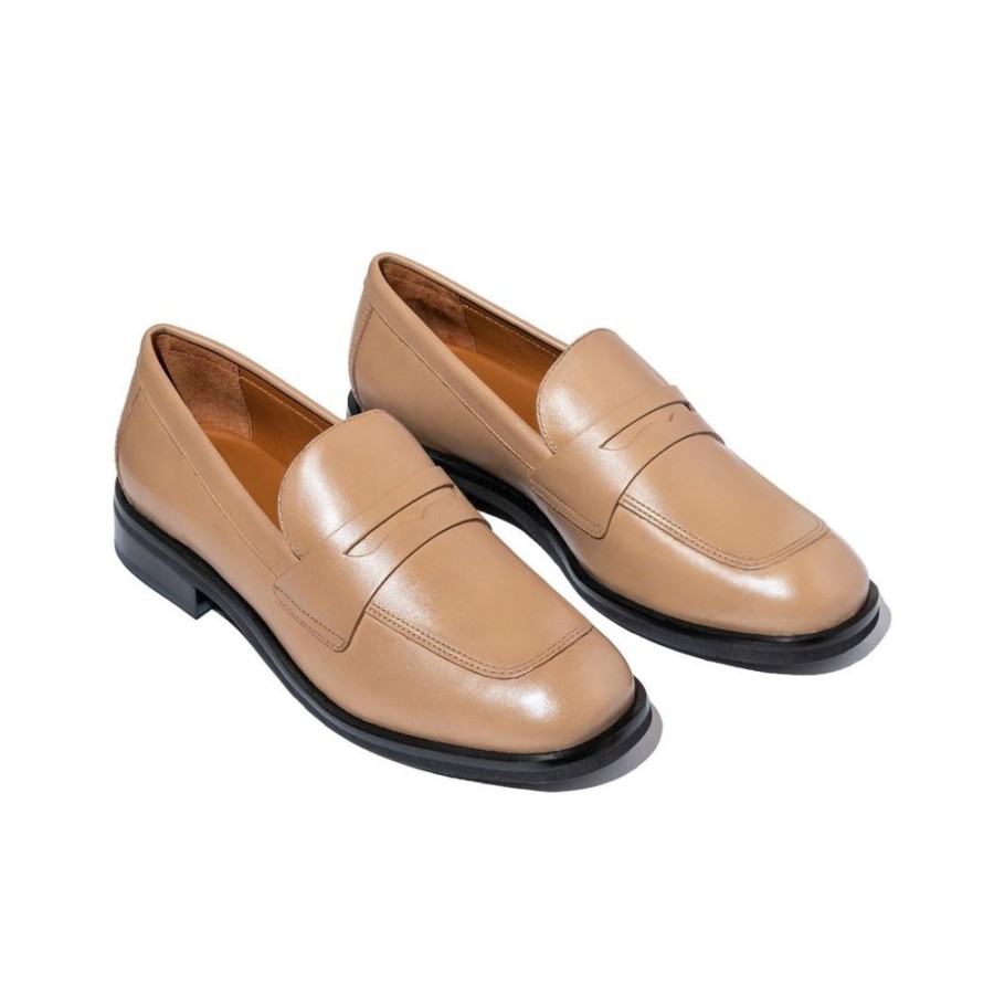 Feminino Baumer Sapatos | Loafer Diana - Cappuccino