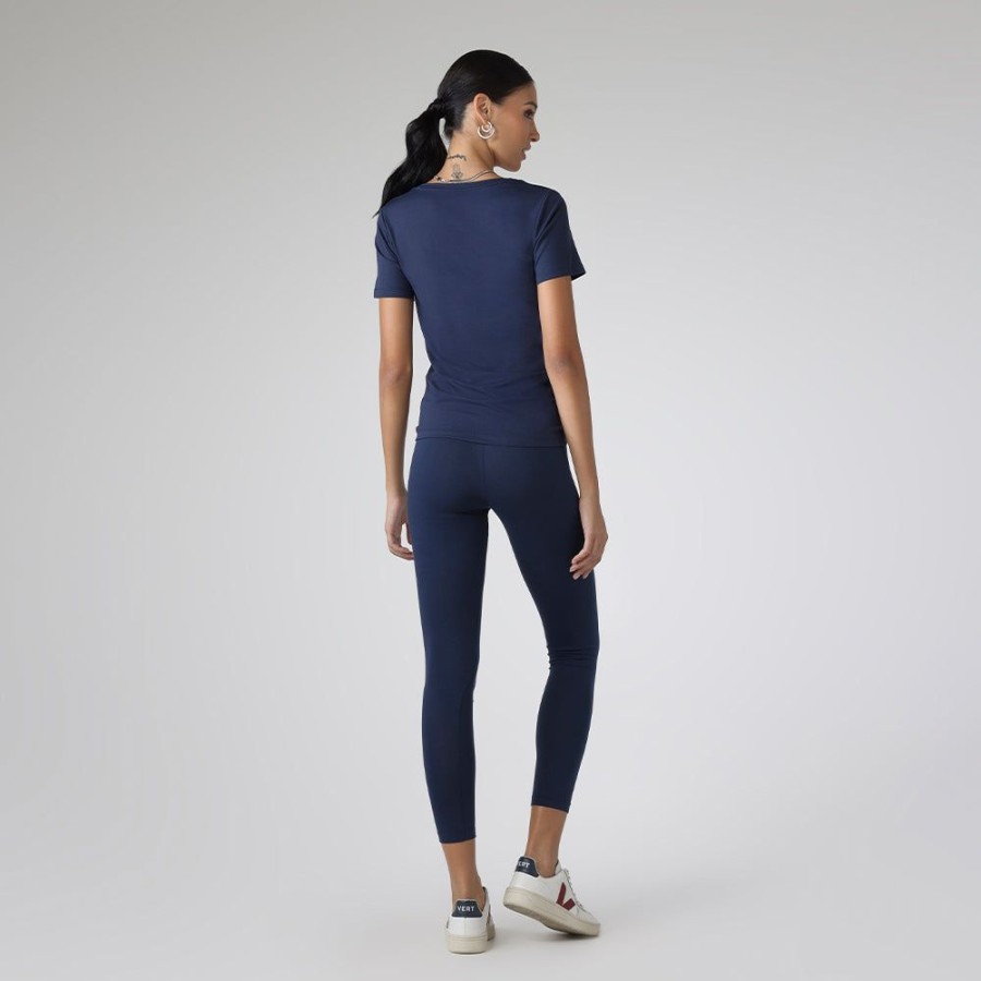 Feminino Basico.com Legging | Calca Legging Pima Feminina - Azul Marinho