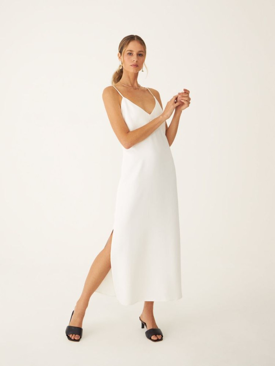 Feminino Ce.ci Vestidos | Vestido Slip Soleil Off White Ce.Ci - Branco