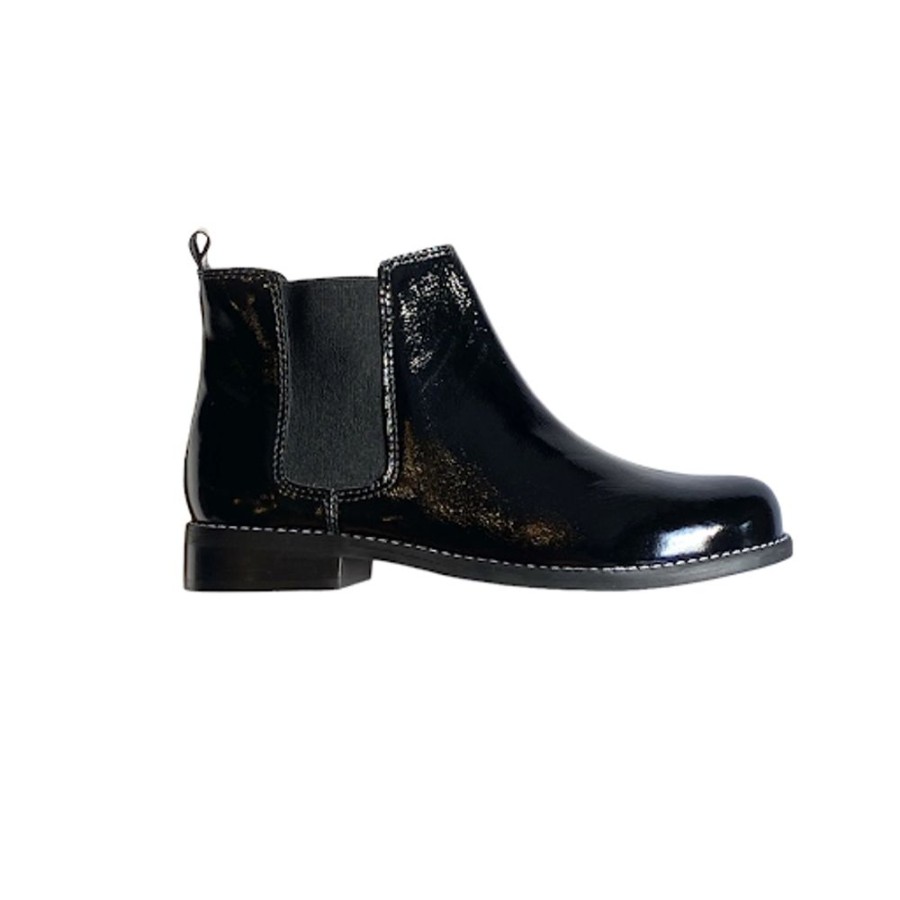 Feminino Batik Sapatos | Bota Chelsea Verniz - Preto