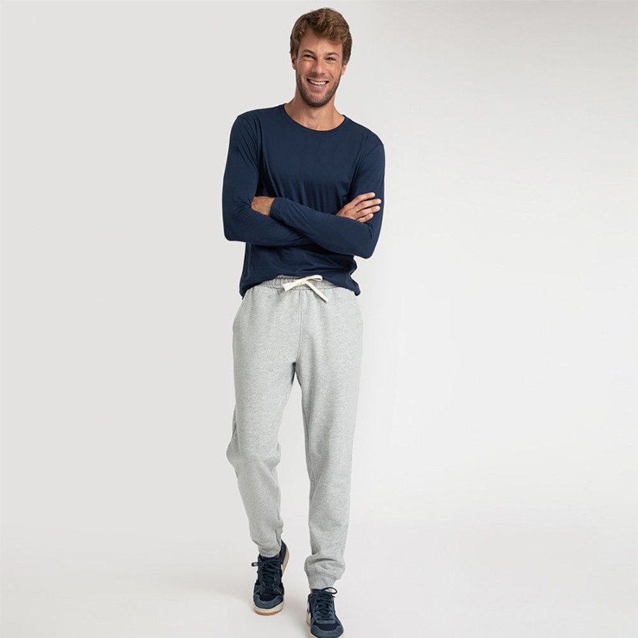 Masculino Basico.com Moletom | Calca Jogger De Moletom Masculina - Mescla Claro