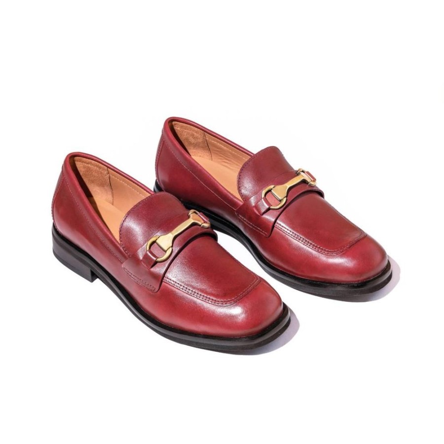 Feminino Baumer Sapatos | Loafer Clarice - Vinho