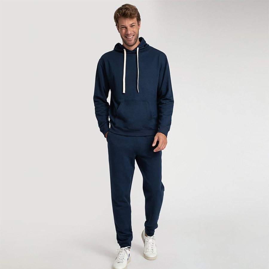 Masculino Basico.com Moletom | Calca Jogger De Moletom Masculina - Azul Marinho