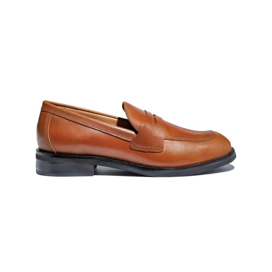 Feminino Baumer Sapatos | Loafer Diana - Caramelo