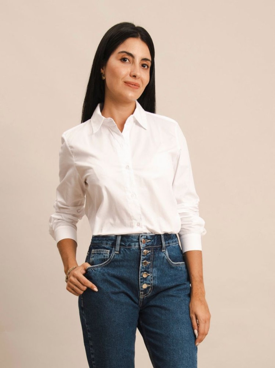 Feminino Ce.ci Manga Longa | Camisa Venice Branca Ce.Ci - Branco